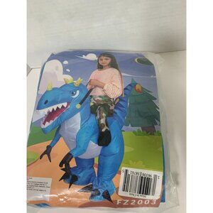 New Inflatable Costume Trex Dinosaur Ages 2T - 4T PBYOWPDE Blue Halloween Dress